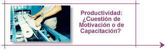 La productividad es consecuencia de la motivación .